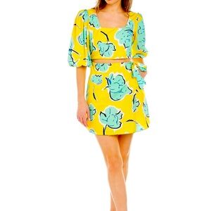 Garrie B size XS wrap cut out cotton dress